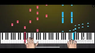 Ballade pour Adeline  | piano tutorial | waterfall version | (50% speed)