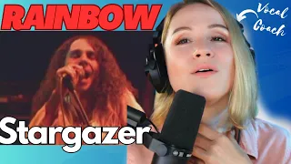 Rainbow - Stargazer | First Time Hearing | Vocal Coach Reaction