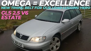 The Omega was one of Vauxhall's best! New timing belt for our V6 estate.