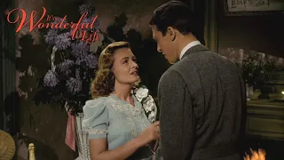 Romantic Scene of George & Mary Bailey | It's A Wonderful Life 1946 Colored HD