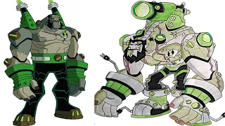 Ben 10 and Ben 10 ultimate aliens side by side part 2