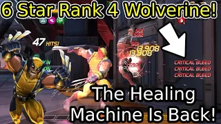 6 Star Rank 4 Wolverine Damage Showcase And Regeneration Madness! & Auto Fight Showcase! | MCOC