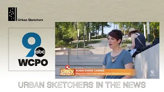 Urban Sketchers Cincinnati Profiled on WCPO
