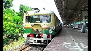 Howrah-Barddhaman Speedy EMU local arriving & departing Hooghly Station : Indian Railways