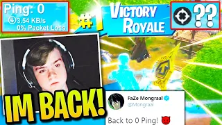 What happens when Mongraal has 0 Ping & Gold Pump?