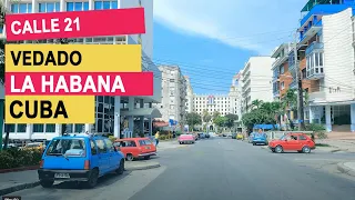 Video del Vedado #1. Manejando el Vedado de San Lazaro a la Avenida Paseo, Habana Cuba