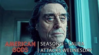 Laura attacks Wednesday | American Gods Best Scenes Season 3 Episode 9