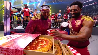 The Street Profits emerge at Survivor Series with the Triple Treat Box from Pizza Hut