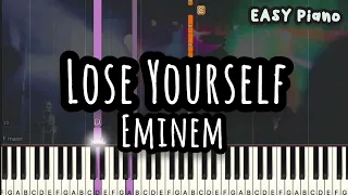 Eminem - Lose Yourself (Easy Piano, Piano Tutorial) Sheet