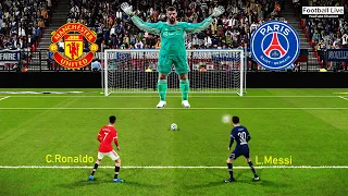 TINY players Vs GIANT goalkeepers | Penalty Shootout | Team Ronaldo vs Team Messi | PSG vs MU PES 21