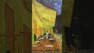 Vincent van Gogh - Terrasse du café le soir - 1888. #shorts #vangogh