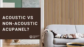 What is the difference between Acupanel® acoustic and non-acoustic panels?