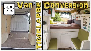 VAN CONVERSION Timelapse - 11 Month in 27 Minutes | DIY Renault Master Campervan with SHOWER CABIN