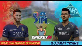 RCB vs GT T20 Match IPL 2024 - Cricket 24 Live | SR Gamer