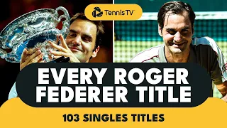 EVERY Roger Federer Career Singles Title 🏆