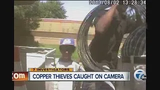 Copper thieves caught on camera