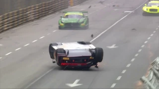 FIA GT World Cup 2016 at Macau, Vanthoor's massive airborne