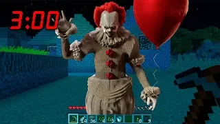 NUNCA INVOQUES A EL PAYASO IT .EXE A LAS 3 AM EN MINECRAFT