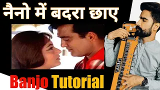 Naino Me Badra Chhaye । Banjo Tutorial । Surbhi Swar Sangam