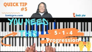 You Need This 5-1-4 Chord Progression | C Major Chord Progression  | Gospel Jazz Piano