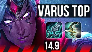 VARUS vs SHEN (TOP) | 17/1/1, Legendary | KR Master | 14.9