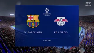 PARTIDO ESPECTACULAR / Barcelona vs Leipzig / modo carrera