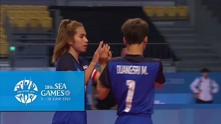 Sepak Takraw Women's Doubles Semi-Final THA vs VIE | Highlights | 28th SEA Games Singapore 2015