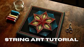 Sacred geometry string art DIY tutorial -  Starseed pattern