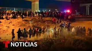 Cientos de migrantes esperan en la frontera con la ilusión de entrar a EE.UU. | Noticias Telemundo