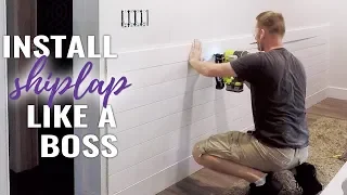 🔨 How to Install Shiplap on a Wall - DIY