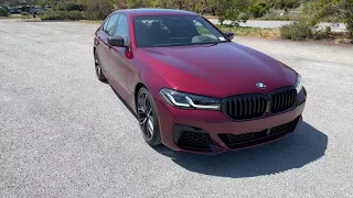 Take a tour of the 2021 M550i in Aventurin Red |4K