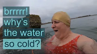 outdoor swimming - why does the water feel so cold today?