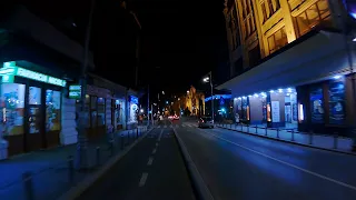 Cu bicicleta noaptea [ Calea Victoriei time-lapse 4K ]