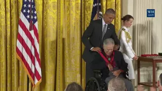 President Obama Awards the Arts & Humanities Medal to Rudolfo Anaya 2016