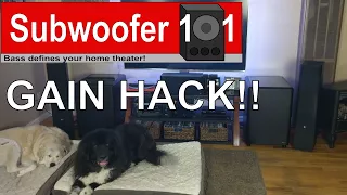 HOW TO SET SUBWOOFER GAIN: Free Hack For More POWER!!!