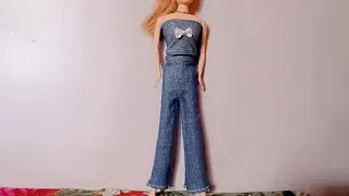 DIY Jeans and Top For Barbie Doll || Eshu Art&Craft