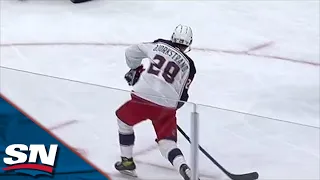 Oliver Bjorkstrand Goes Bar-Down With Laser Shot Over The Glove Of Philipp Grubauer