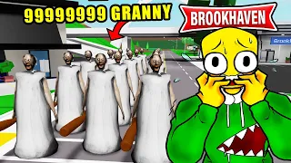 ODA ET LA TEAM JAUNE CONTRE 999999999 GRANNY ! BROOKHAVEN RP