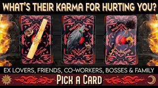 THEIR KARMA FOR HURTING YOU! 💔 PICK A CARD 💔 EX LOVE, FRIEND, FAMILY, COWORKER, BOSS #tarot #karma