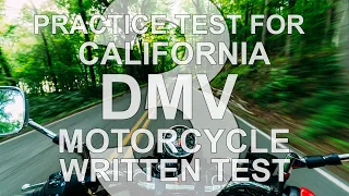 Ace Your California DMV Motorcycle Written Permit Test - Part 3