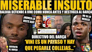 JAVI BALBOA DESTROZA A CRISTINA CUBERO Y AL BARÇA POR EL INSULTO DE UN DIRECTIVO A VINICIUS ¡BRUTAL!