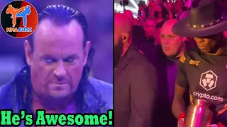 The Undertaker reacts to Israel Adesanya using his theme for UFC 276 Walkout,Sean Strickland,Cerrone