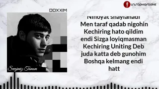 Doxxim - Sevgimiz Tamom (Karaoke/Lyrics)