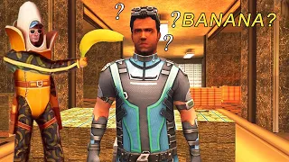 GANGSTAR VEGAS - USING BANANA GUN?? 😂 PEEL POWER VS INVISIBLE MAN