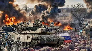 Shock the World! The most brutal Ukrainian M1A2 Abrams tank ambush destroys a Russian tank