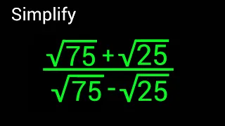 A Nice Square Root Math Simplification | How to solve!!!