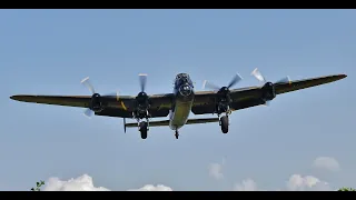 BBMF Lancaster PA474 having fun at RAF Coningsby.