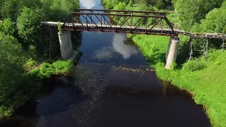 Заброшенный мост на въезде в Андреаполь