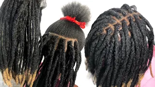 How to temporarily braid Ombre dreadlocks extensions | three hours installation