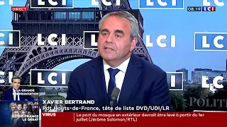 "Je me présente à l'élection régionale pour diriger ma région" Xavier Bertrand